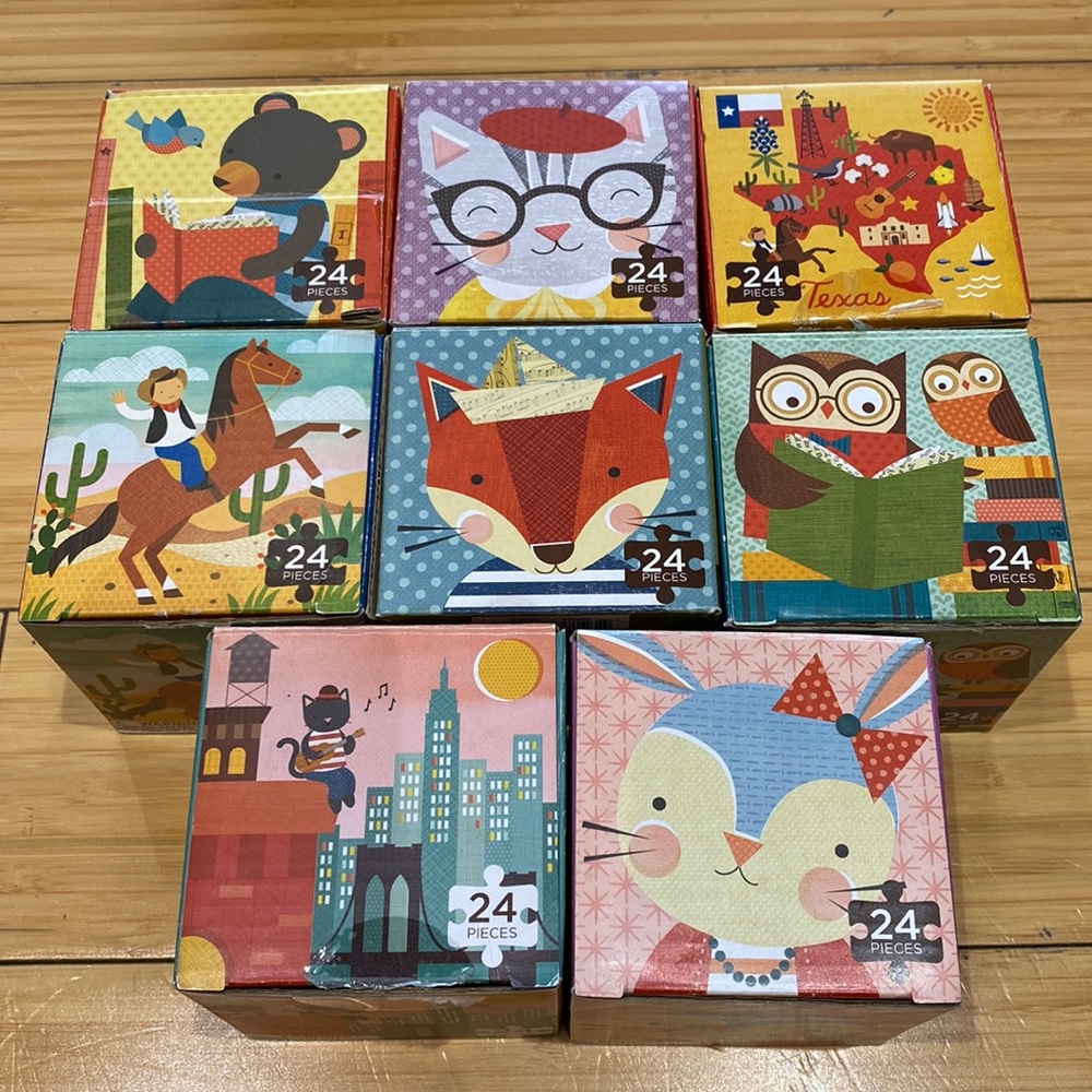 Petit Puzzle (24 mini pieces) by Petitcollage - choose any 2